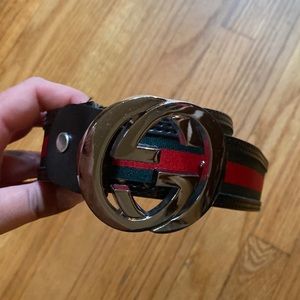 GG Belt res green black silver